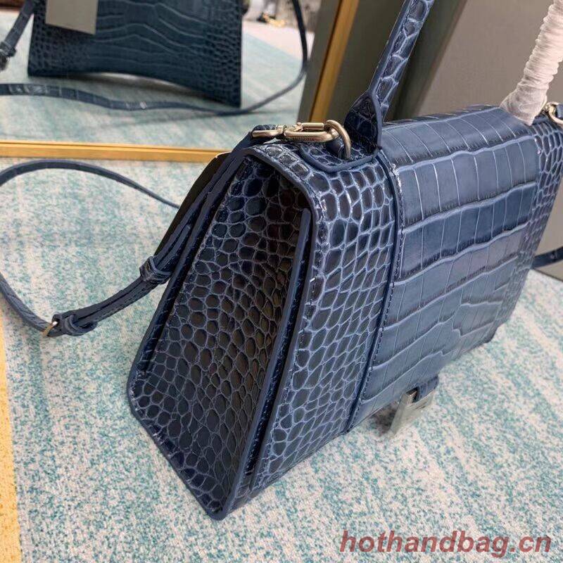 Balenciaga HOURGLASS MEDIUM TOP HANDLE BAG B108892E blue Balenciaga HOURGLASS MEDIUM TOP HANDLE BAG B108892E blue