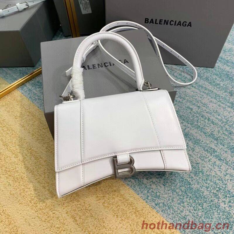 Balenciaga HOURGLASS SMALL TOP HANDLE BAG B108895-1 white Balenciaga HOURGLASS SMALL TOP HANDLE BAG B108895-1 white