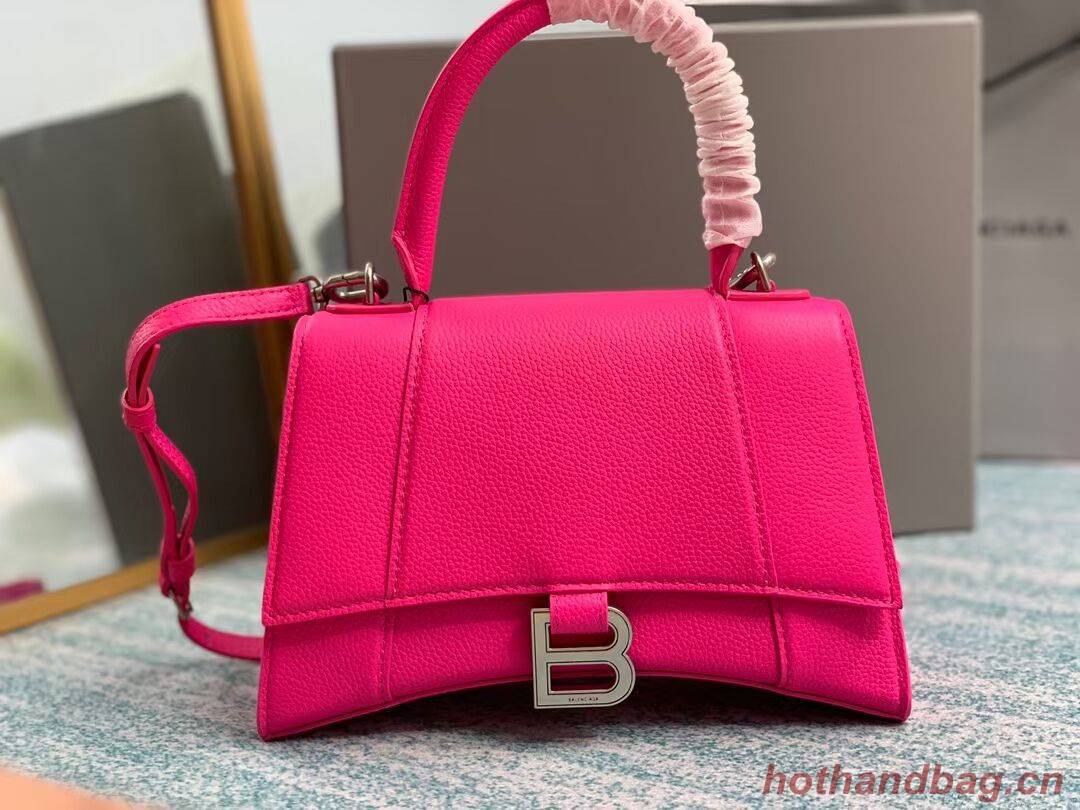 Balenciaga HOURGLASS SMALL TOP HANDLE BAG B108895 neon pink Balenciaga HOURGLASS SMALL TOP HANDLE BAG B108895 neon pink