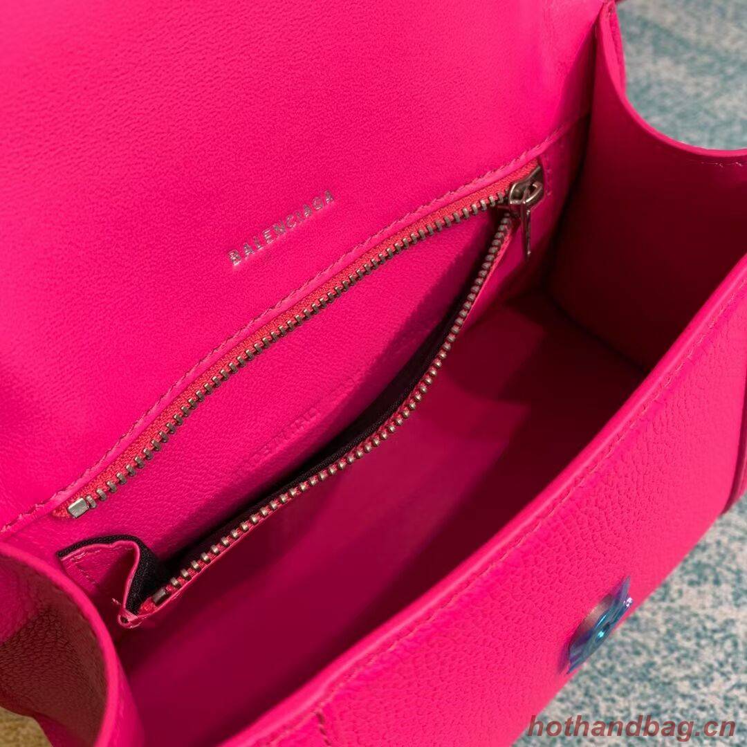 Balenciaga HOURGLASS SMALL TOP HANDLE BAG B108895 neon pink Balenciaga HOURGLASS SMALL TOP HANDLE BAG B108895 neon pink