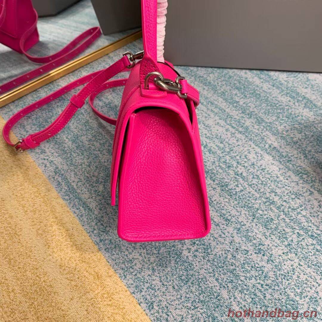 Balenciaga HOURGLASS XS TOP HANDLE BAG Grained calsfkin B108896 neon pink Balenciaga HOURGLASS XS TOP HANDLE BAG Grained calsfkin B108896 neon pink