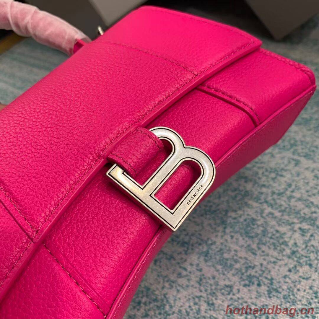 Balenciaga HOURGLASS XS TOP HANDLE BAG Grained calsfkin B108896 neon pink Balenciaga HOURGLASS XS TOP HANDLE BAG Grained calsfkin B108896 neon pink