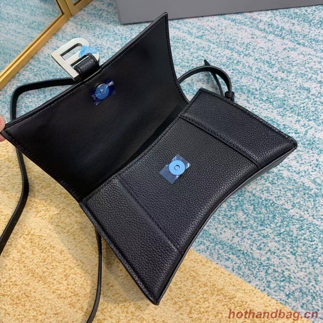 Balenciaga HOURGLASS XS TOP HANDLE BAG Grained calsfkin B108896 black Balenciaga HOURGLASS XS TOP HANDLE BAG Grained calsfkin B108896 black