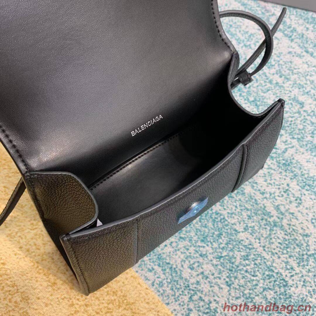 Balenciaga HOURGLASS XS TOP HANDLE BAG Grained calsfkin B108896 black Balenciaga HOURGLASS XS TOP HANDLE BAG Grained calsfkin B108896 black