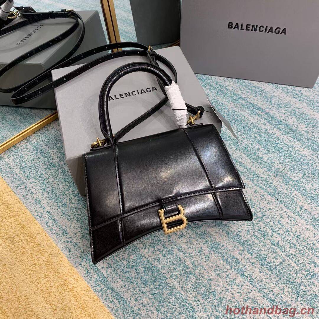 Balenciaga HOURGLASS SMALL TOP HANDLE BAG B108895-1 black Balenciaga HOURGLASS SMALL TOP HANDLE BAG B108895-1 black