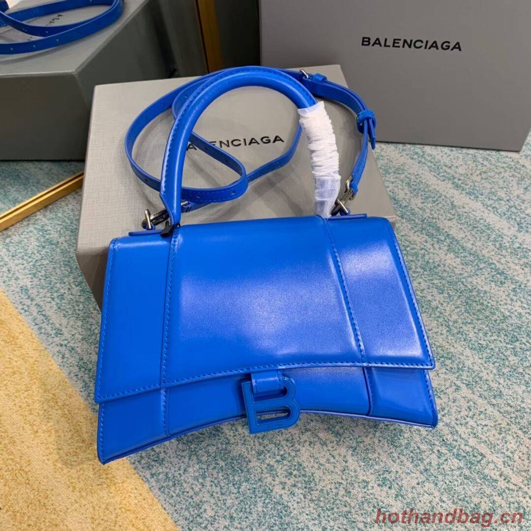 Balenciaga HOURGLASS SMALL TOP HANDLE BAG B108895-1 blue Balenciaga HOURGLASS SMALL TOP HANDLE BAG B108895-1 blue