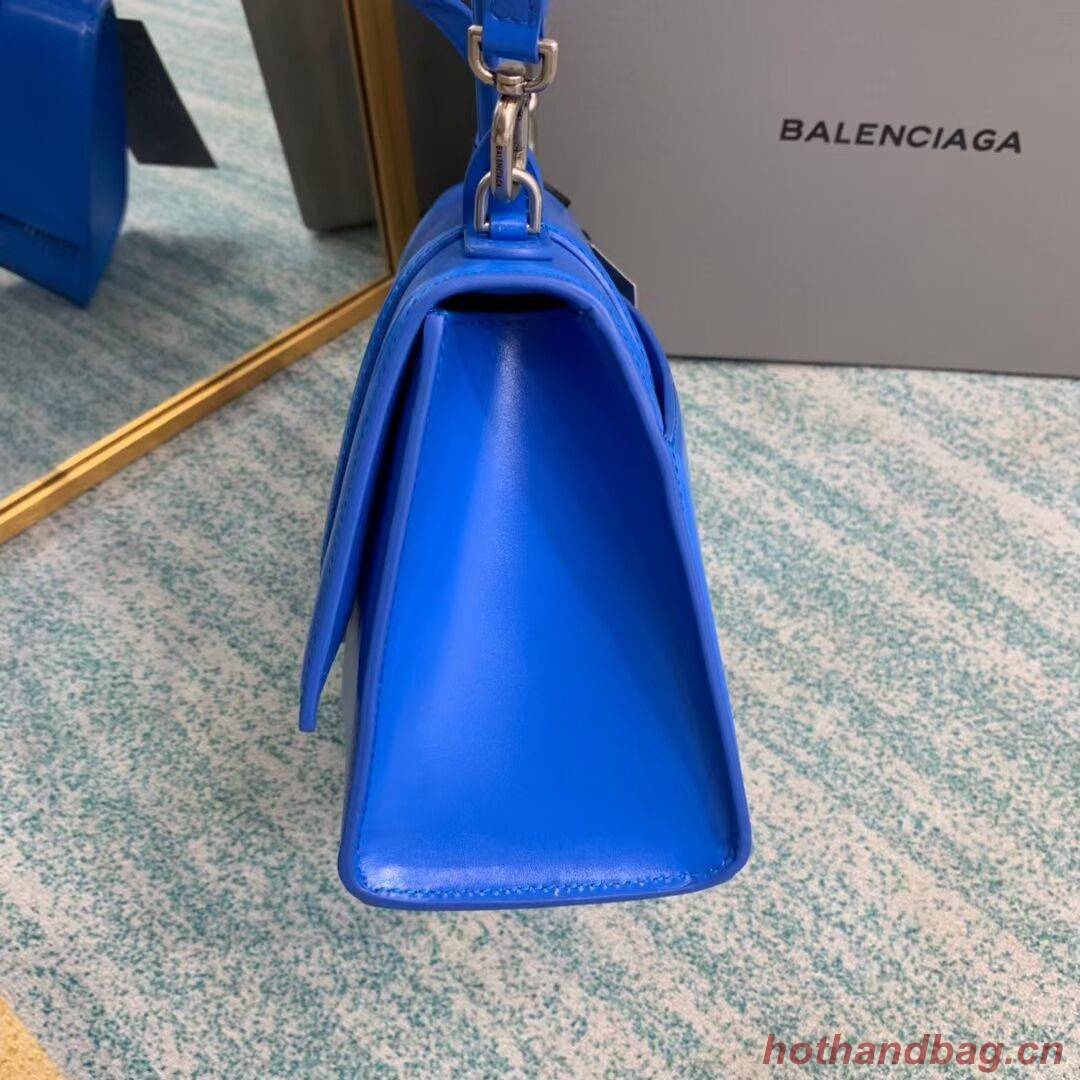 Balenciaga HOURGLASS SMALL TOP HANDLE BAG B108895-1 blue Balenciaga HOURGLASS SMALL TOP HANDLE BAG B108895-1 blue