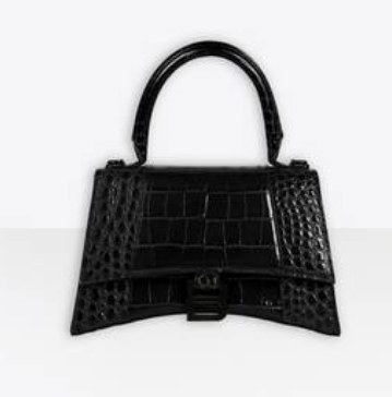 Balenciaga HOURGLASS SMALL TOP HANDLE BAG crocodile embossed calfskin B108895F Balenciaga HOURGLASS SMALL TOP HANDLE BAG crocodile embossed calfskin B108895F