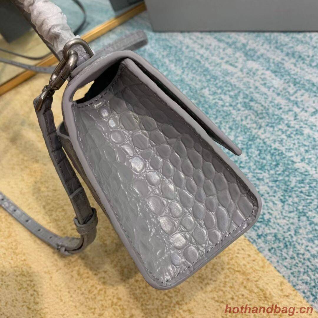 Balenciaga Hourglass XS Top Handle Bag 28331S grey Balenciaga Hourglass XS Top Handle Bag 28331S grey
