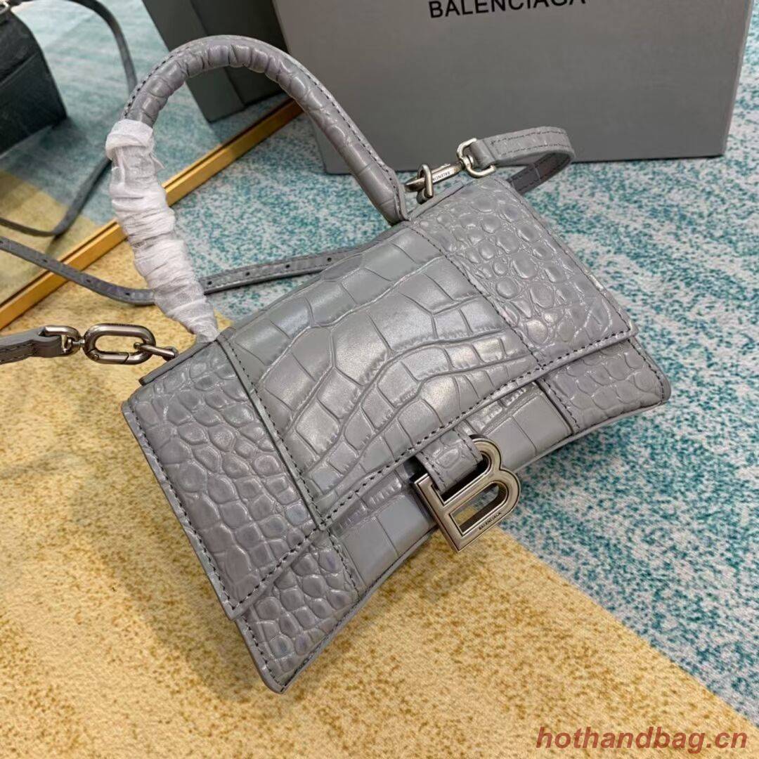 Balenciaga Hourglass XS Top Handle Bag 28331S grey Balenciaga Hourglass XS Top Handle Bag 28331S grey