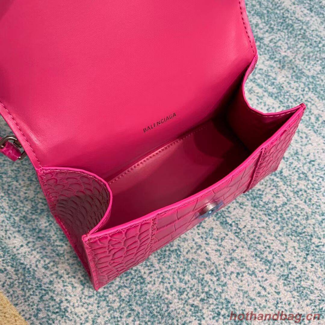Balenciaga Hourglass XS Top Handle Bag 28331S neon pink Balenciaga Hourglass XS Top Handle Bag 28331S neon pink