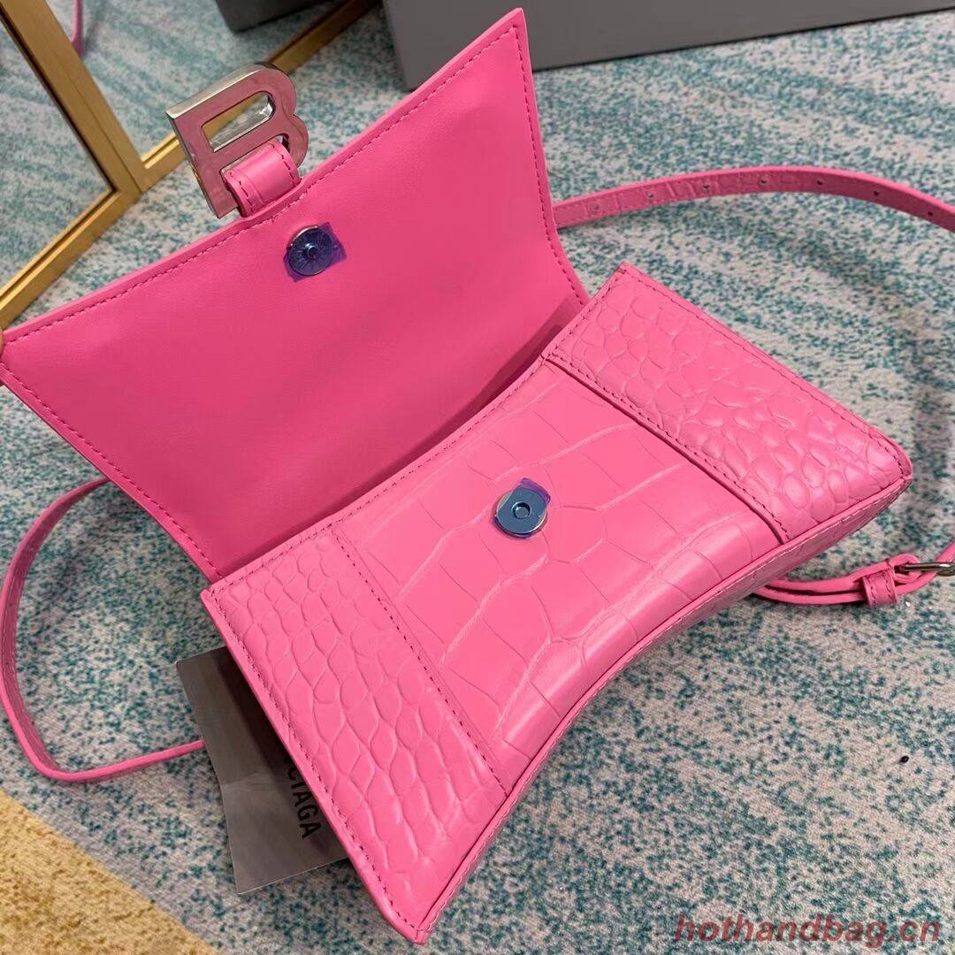 Balenciaga Hourglass XS Top Handle Bag 28331S pink Balenciaga Hourglass XS Top Handle Bag 28331S pink