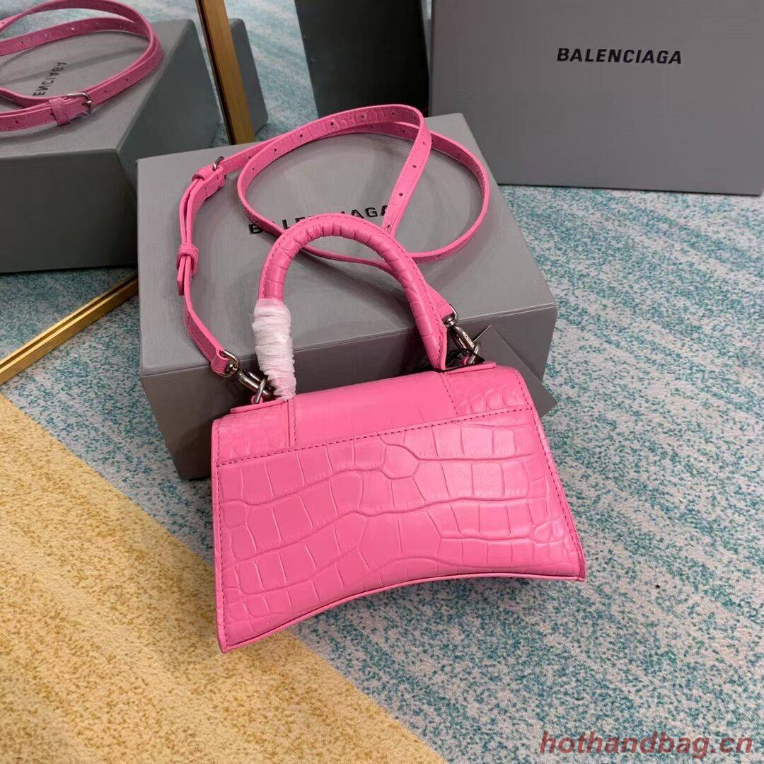 Balenciaga Hourglass XS Top Handle Bag 28331S pink Balenciaga Hourglass XS Top Handle Bag 28331S pink