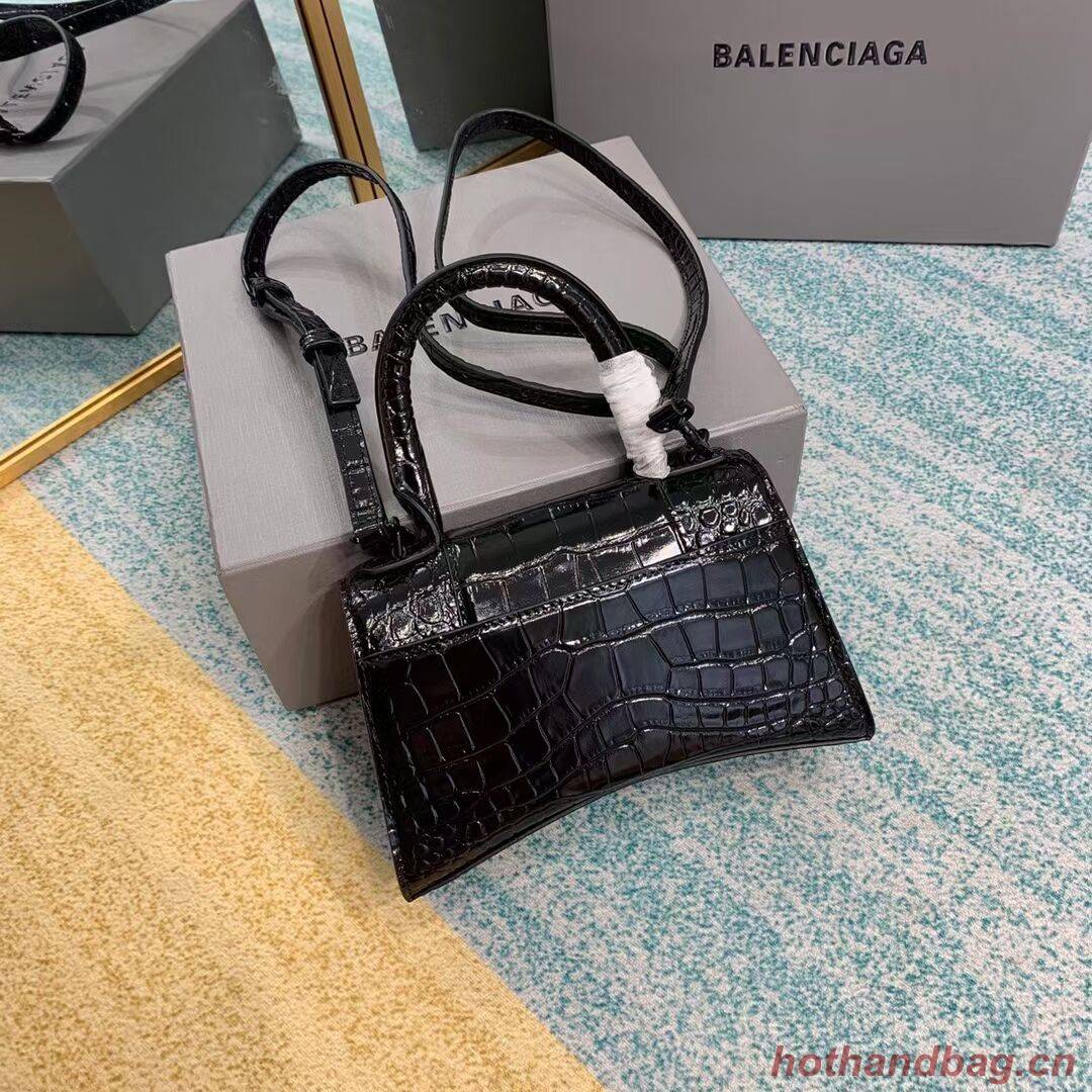 Balenciaga Hourglass XS Top Handle Bag 28331SF black Balenciaga Hourglass XS Top Handle Bag 28331SF black