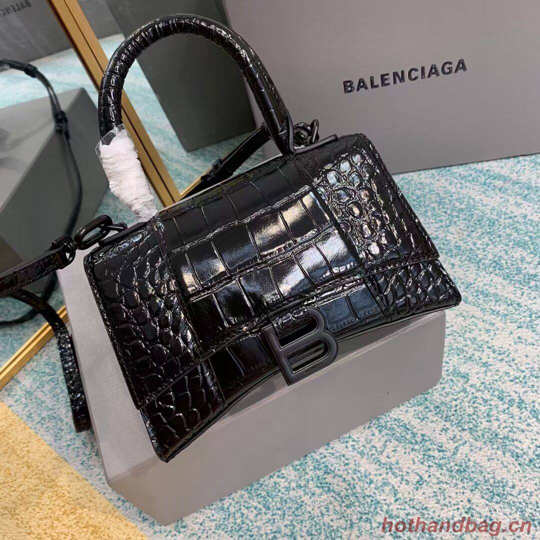 Balenciaga Hourglass XS Top Handle Bag 28331SF black Balenciaga Hourglass XS Top Handle Bag 28331SF black