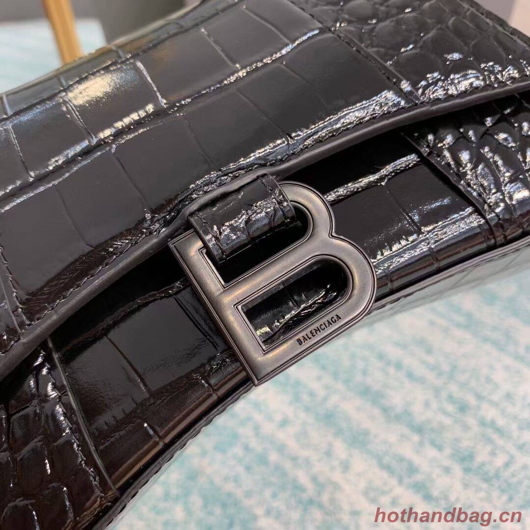 Balenciaga Hourglass XS Top Handle Bag 28331SF black Balenciaga Hourglass XS Top Handle Bag 28331SF black