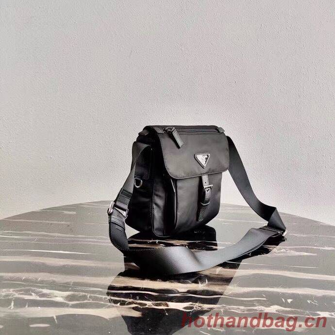 Prada Re-Nylon and Saffiano leather shoulder bag BD8994 black Prada Re-Nylon and Saffiano leather shoulder bag BD8994 black