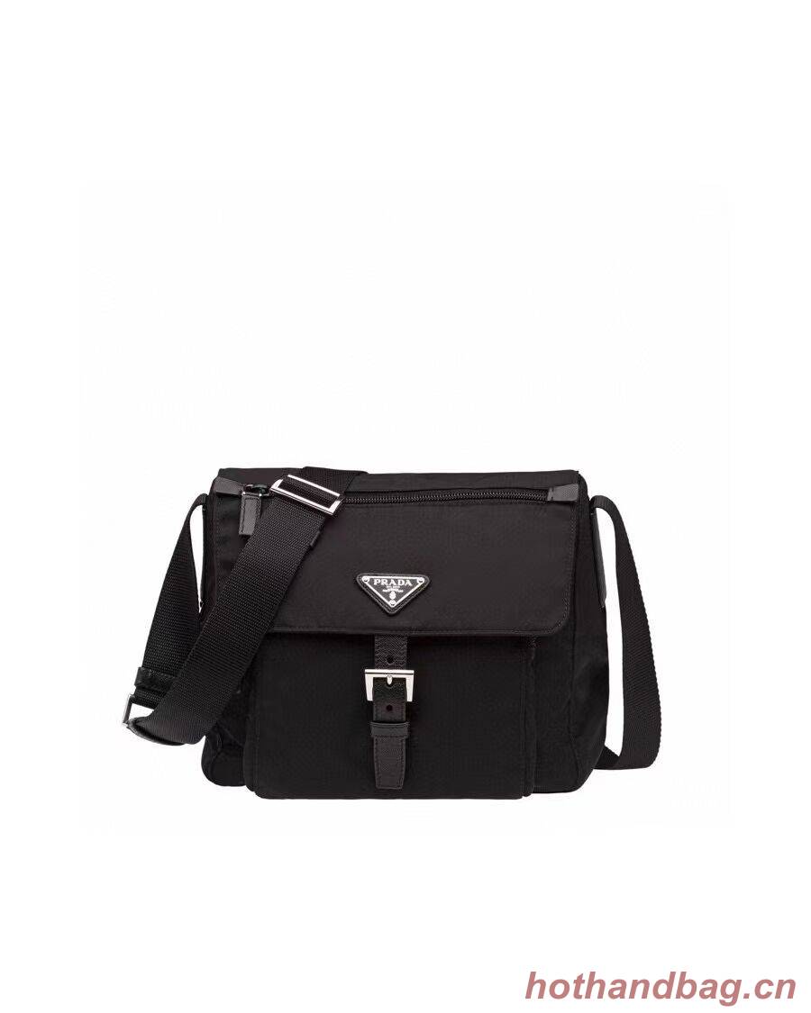 Prada Re-Nylon and Saffiano leather shoulder bag BD8994 black Prada Re-Nylon and Saffiano leather shoulder bag BD8994 black
