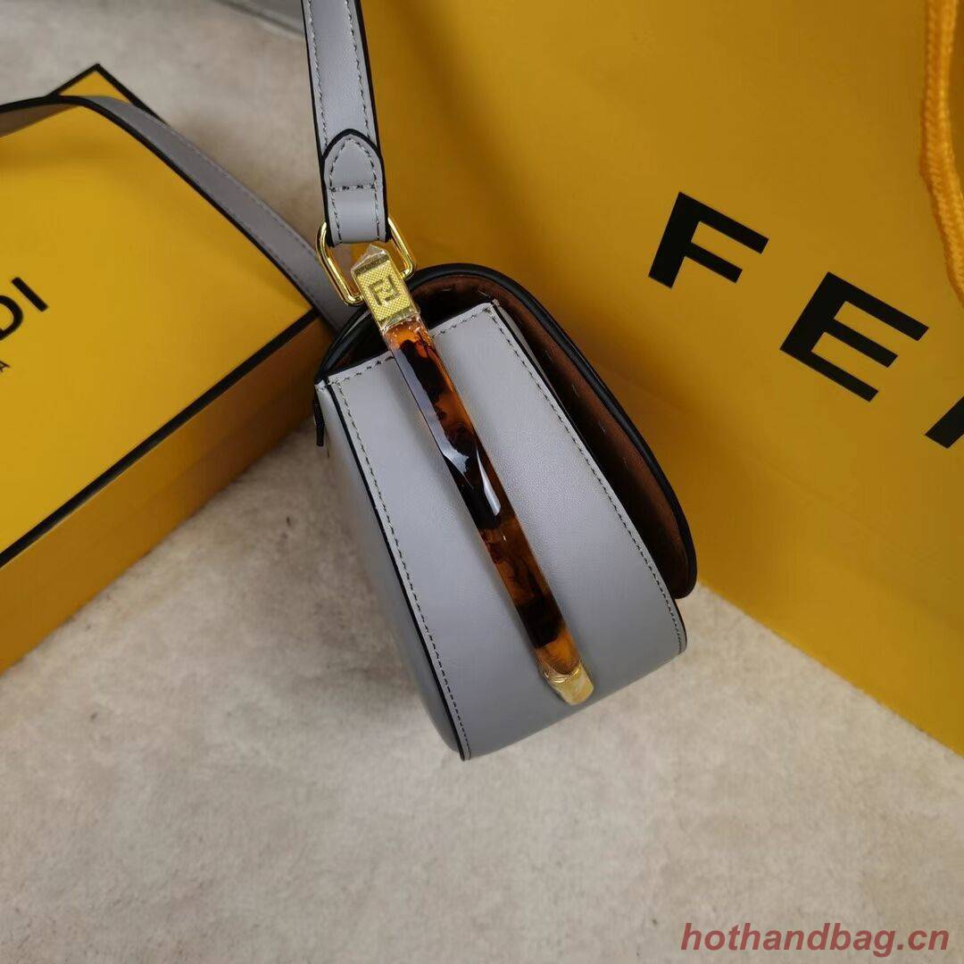 FENDI MOONLIGHT leather bag 8BT346A grey FENDI MOONLIGHT leather bag 8BT346A grey