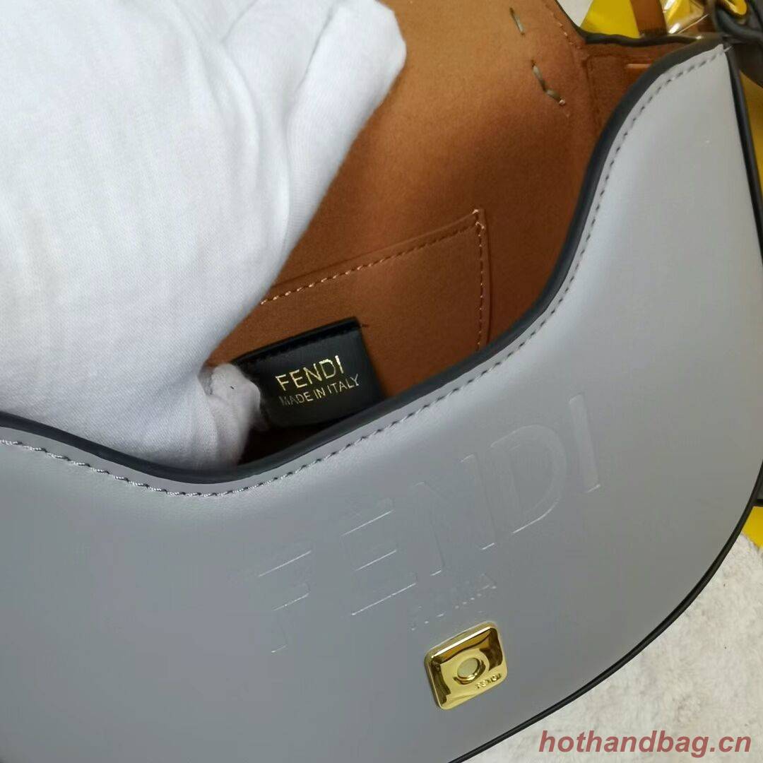 FENDI MOONLIGHT leather bag 8BT346A grey FENDI MOONLIGHT leather bag 8BT346A grey