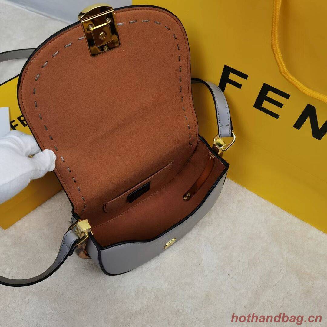 FENDI MOONLIGHT leather bag 8BT346A grey FENDI MOONLIGHT leather bag 8BT346A grey