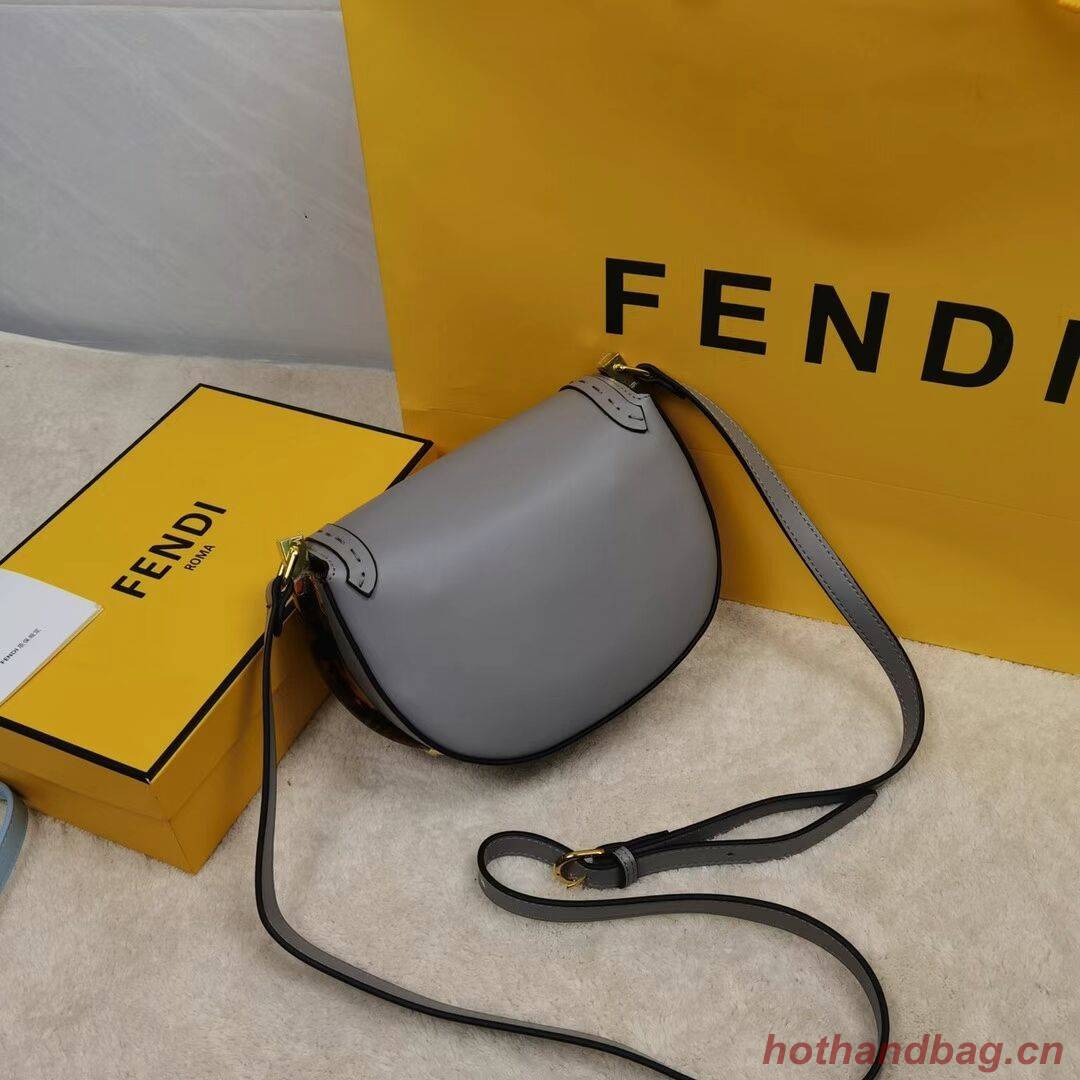 FENDI MOONLIGHT leather bag 8BT346A grey FENDI MOONLIGHT leather bag 8BT346A grey