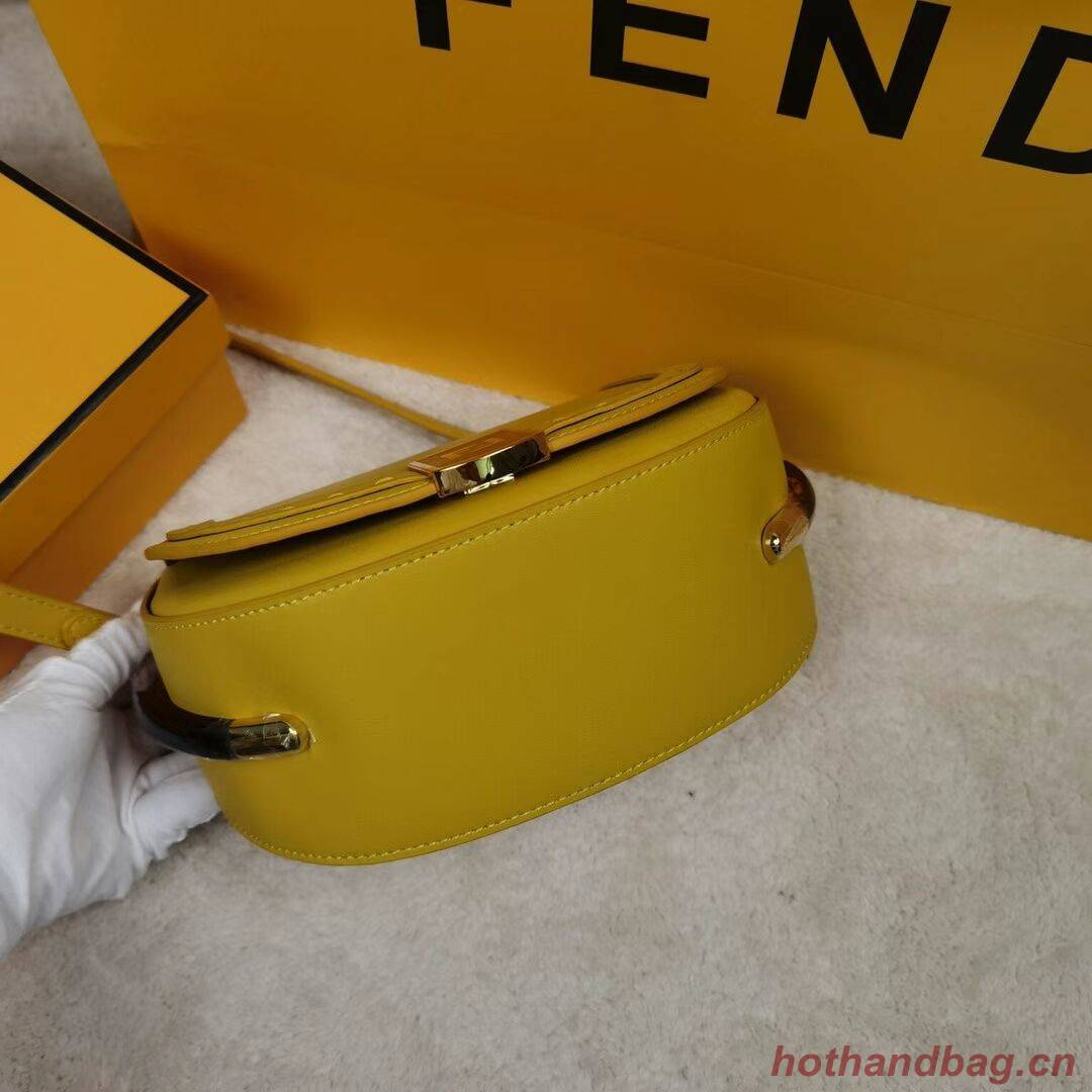 FENDI MOONLIGHT leather bag 8BT346A yellow FENDI MOONLIGHT leather bag 8BT346A yellow