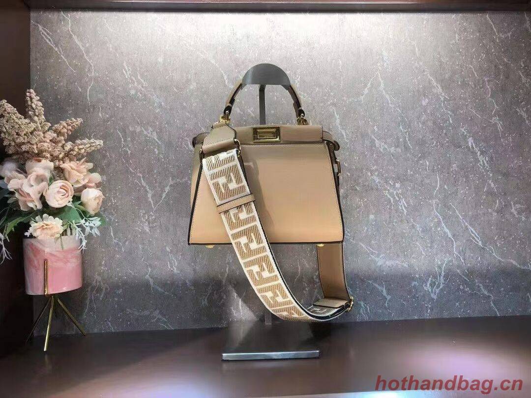 FENDI PEEKABOO ISEEU SMALL leather bag F1615 apricot FENDI PEEKABOO ISEEU SMALL leather bag F1615 apricot