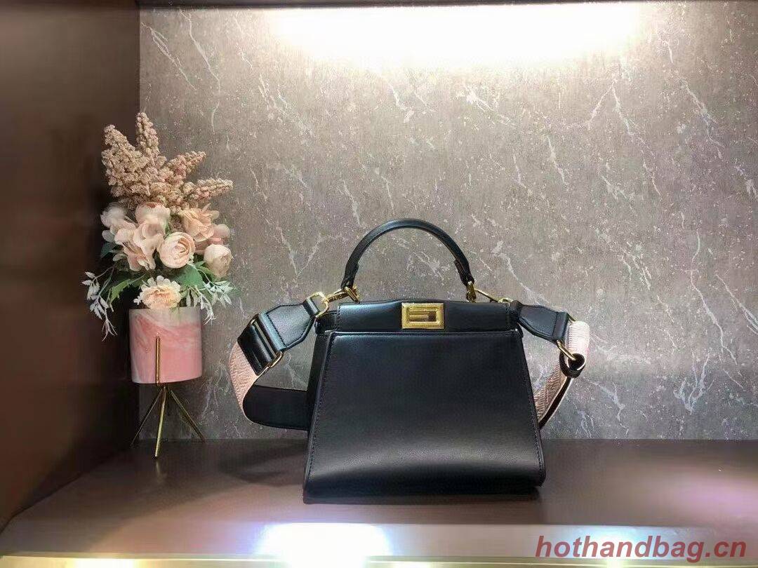 FENDI PEEKABOO ISEEU SMALL leather bag F1615 black FENDI PEEKABOO ISEEU SMALL leather bag F1615 black