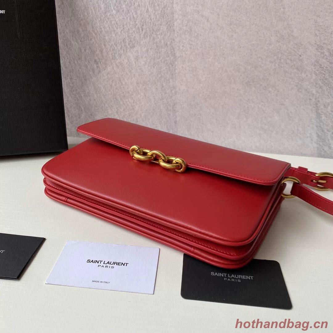 YSL LE MAILLON SATCHEL IN SMOOTH LEATHER 6497952 red YSL LE MAILLON SATCHEL IN SMOOTH LEATHER 6497952 red