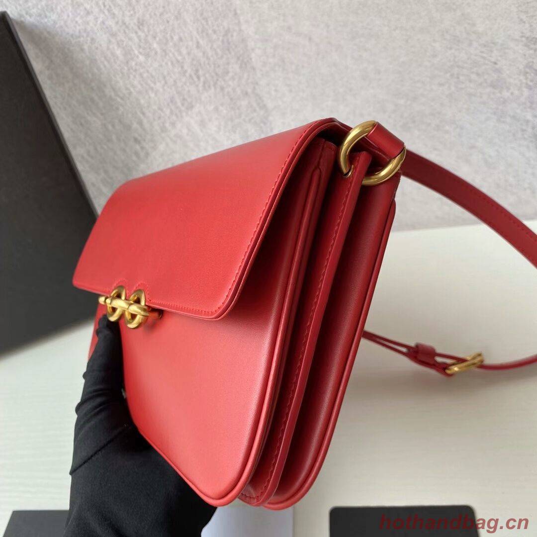 YSL LE MAILLON SATCHEL IN SMOOTH LEATHER 6497952 red YSL LE MAILLON SATCHEL IN SMOOTH LEATHER 6497952 red