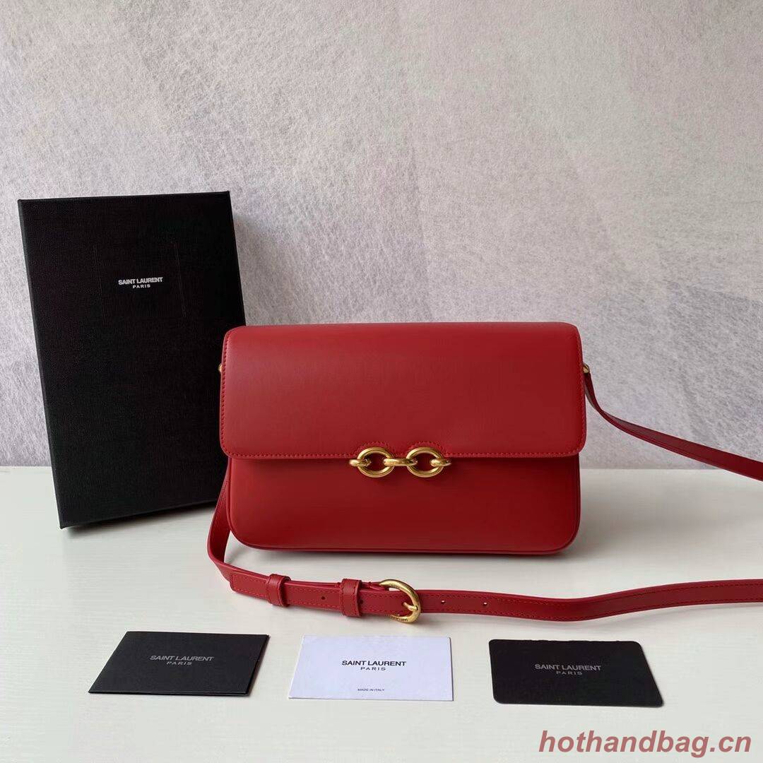 YSL LE MAILLON SATCHEL IN SMOOTH LEATHER 6497952 red YSL LE MAILLON SATCHEL IN SMOOTH LEATHER 6497952 red