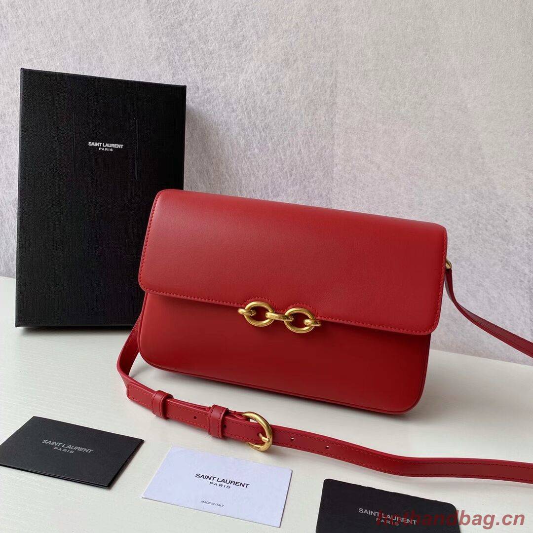 YSL LE MAILLON SATCHEL IN SMOOTH LEATHER 6497952 red YSL LE MAILLON SATCHEL IN SMOOTH LEATHER 6497952 red