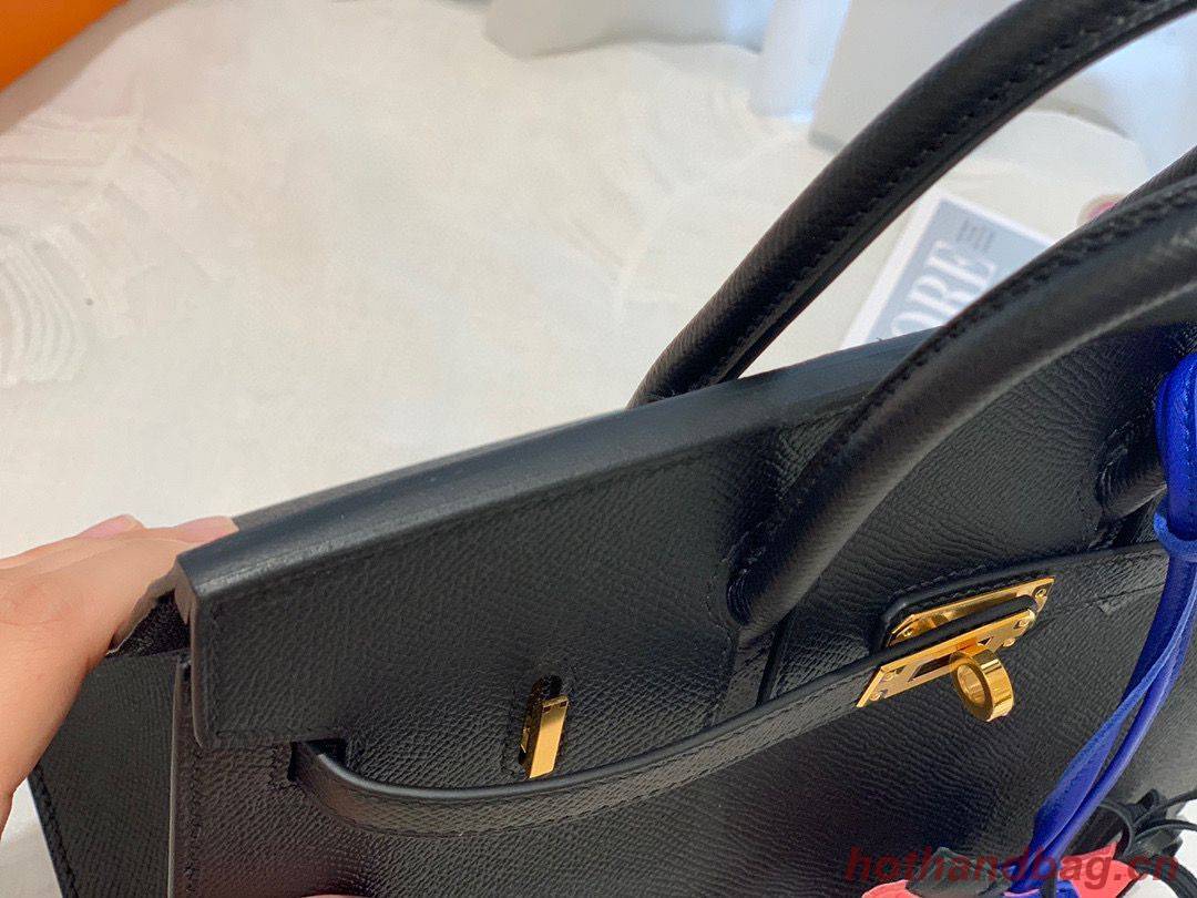 Hermes Birkin 25CM Epsom Bag Original Leather H25E Black Hermes Birkin 25CM Epsom Bag Original Leather H25E Black