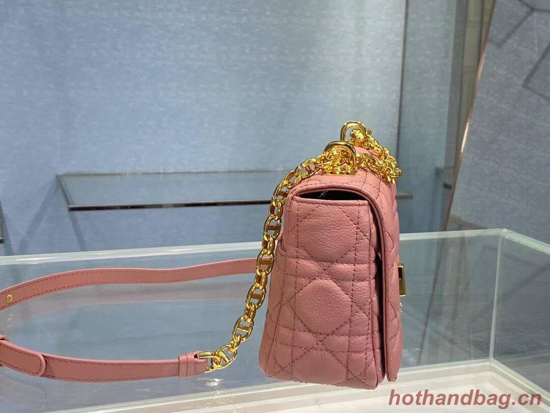 Dior SMALL DIOR CARO BAG Soft Cannage Calfskin M9241 pink Dior SMALL DIOR CARO BAG Soft Cannage Calfskin M9241 pink