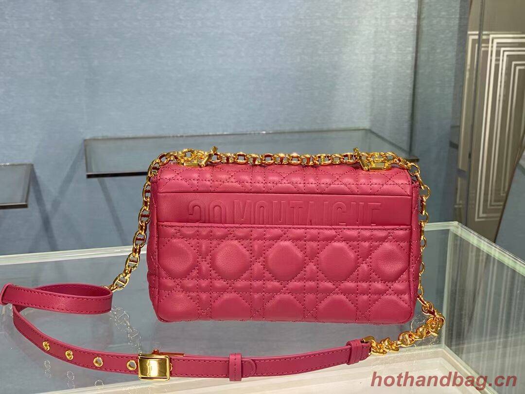 Dior SMALL DIOR CARO BAG Soft Cannage Calfskin M9241 rose Dior SMALL DIOR CARO BAG Soft Cannage Calfskin M9241 rose