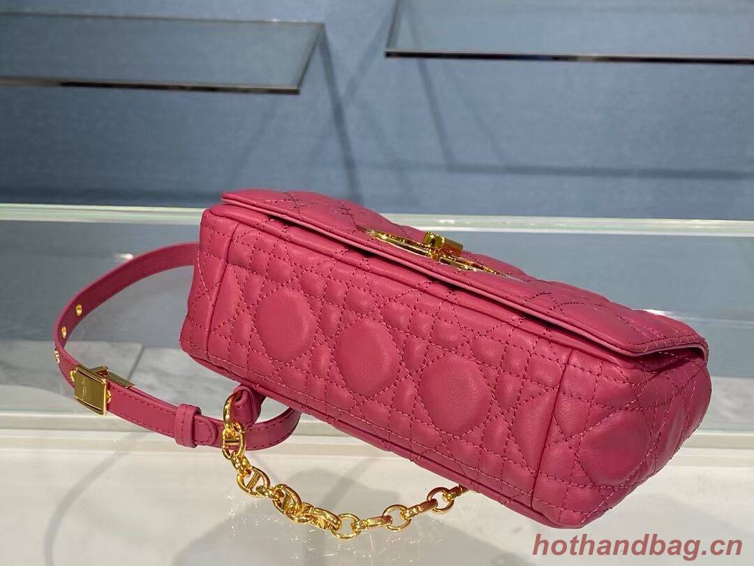 Dior SMALL DIOR CARO BAG Soft Cannage Calfskin M9241 rose Dior SMALL DIOR CARO BAG Soft Cannage Calfskin M9241 rose