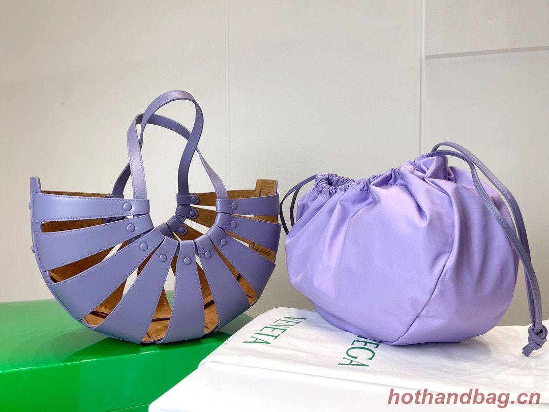 Bottega Veneta The Shell Top Handle Bag BV3655 Purple Bottega Veneta The Shell Top Handle Bag BV3655 Purple