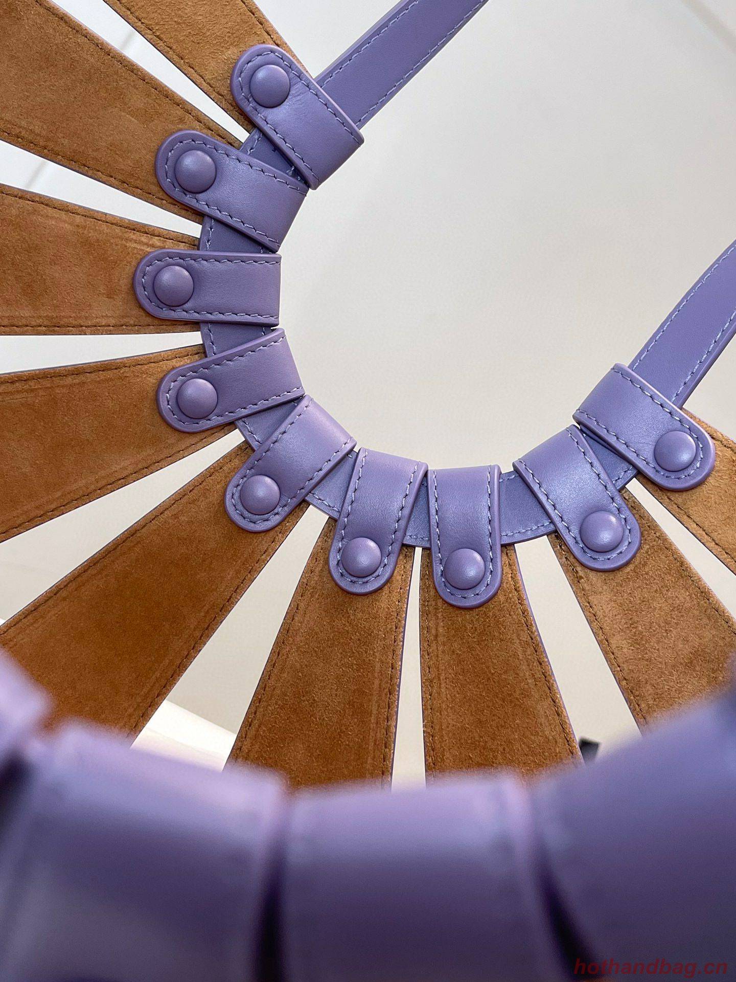 Bottega Veneta The Shell Top Handle Bag BV3655 Purple Bottega Veneta The Shell Top Handle Bag BV3655 Purple