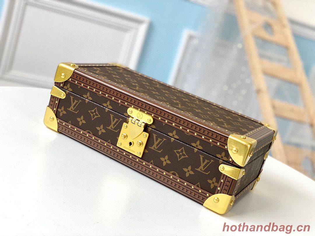 Louis Vuitton Monogram Canvas Watches Box M47641 Khaki Louis Vuitton Monogram Canvas Watches Box M47641 Khaki