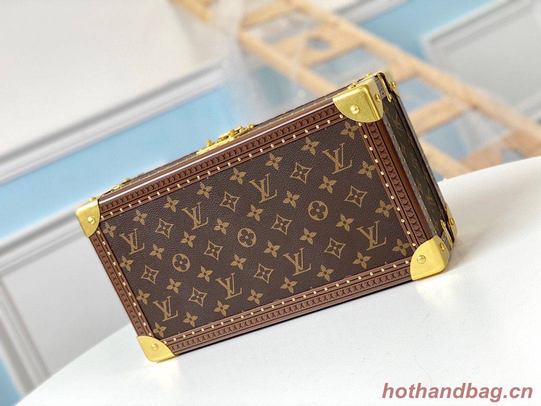 Louis Vuitton Monogram Canvas Watches Box M47641 Khaki Louis Vuitton Monogram Canvas Watches Box M47641 Khaki