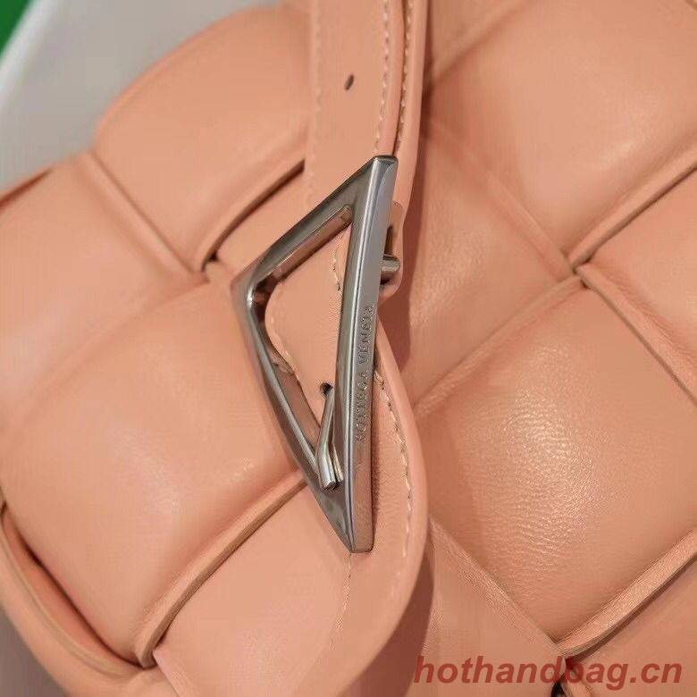 Bottega Veneta PADDED CASSETTE BAG suede 591970 Peachy Bottega Veneta PADDED CASSETTE BAG suede 591970 Peachy