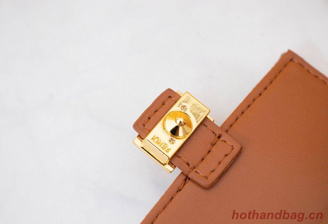 FENDI NANO BAGUETTE CHARM Nappa lcanvas Bag 7AR844 Green FENDI NANO BAGUETTE CHARM Nappa lcanvas Bag 7AR844 Green