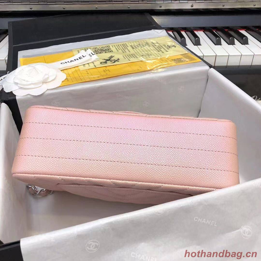 Chanel 2.55 Series Flap Bag Leather Rose gold A1116CF Silver Chanel 2.55 Series Flap Bag Leather Rose gold A1116CF Silver