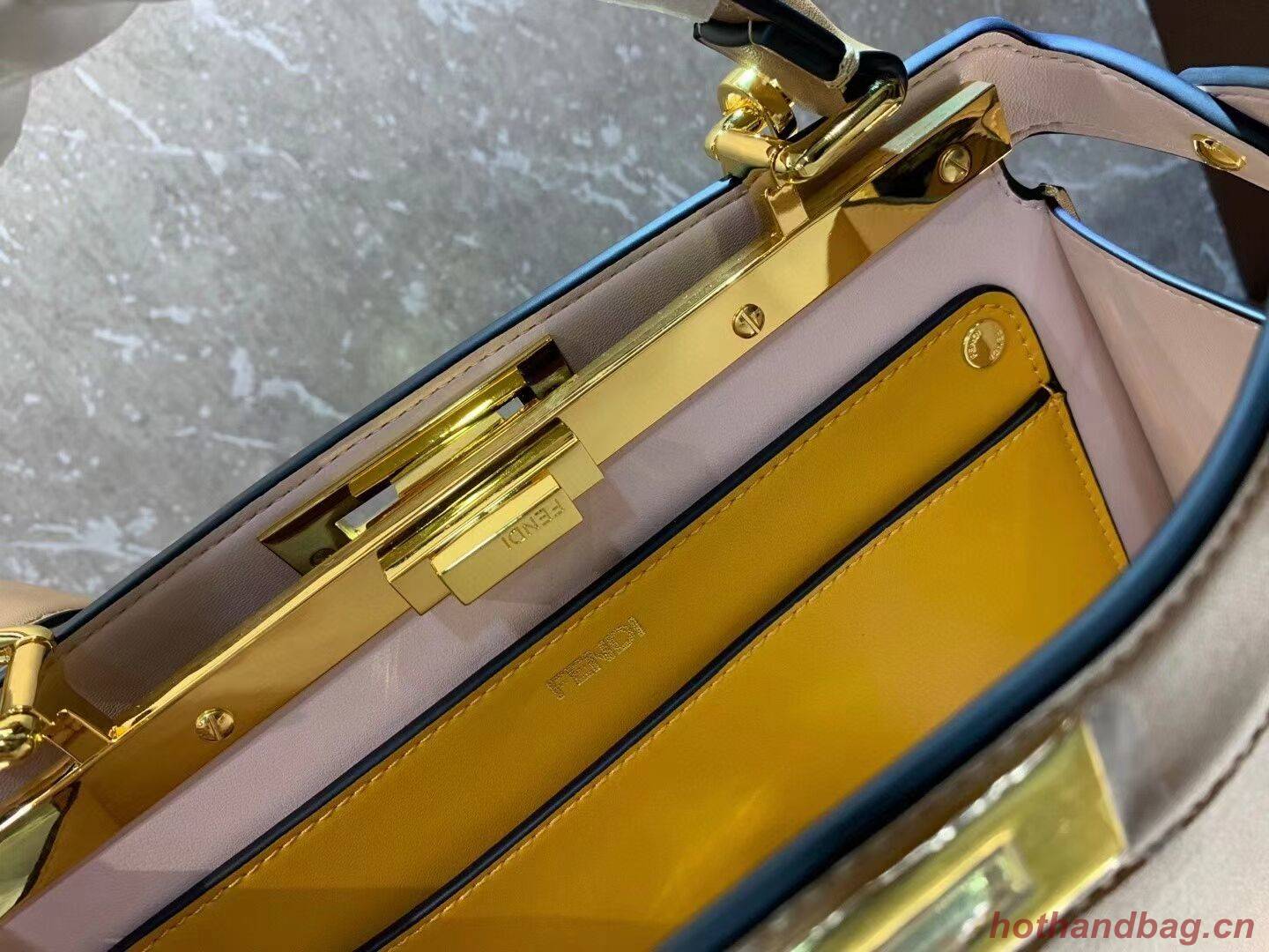 FENDI PEEKABOO ISEEU MEDIUM leather bag 8BN321A6 apricot FENDI PEEKABOO ISEEU MEDIUM leather bag 8BN321A6 apricot