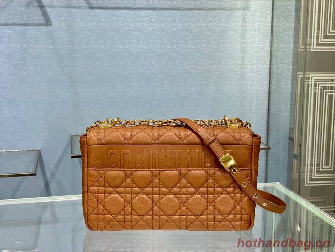MEDIUM DIOR CARO BAG Soft Cannage Calfskin M9242 brown MEDIUM DIOR CARO BAG Soft Cannage Calfskin M9242 brown