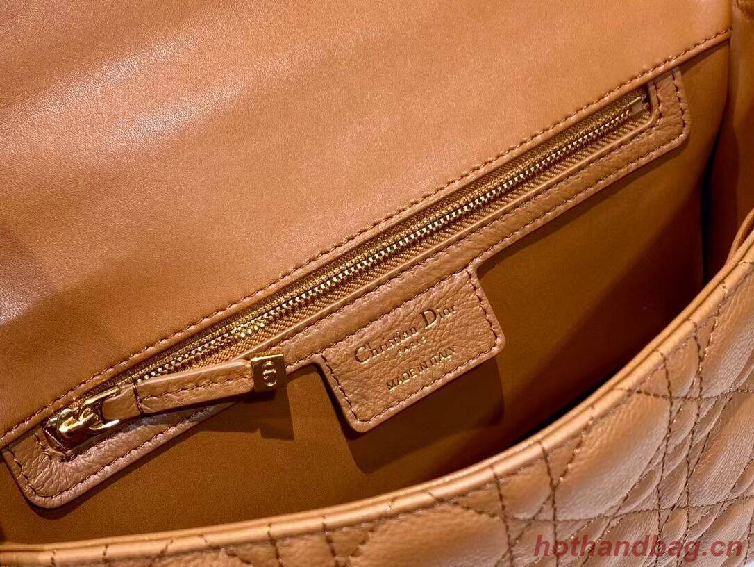 MEDIUM DIOR CARO BAG Soft Cannage Calfskin M9242 brown MEDIUM DIOR CARO BAG Soft Cannage Calfskin M9242 brown