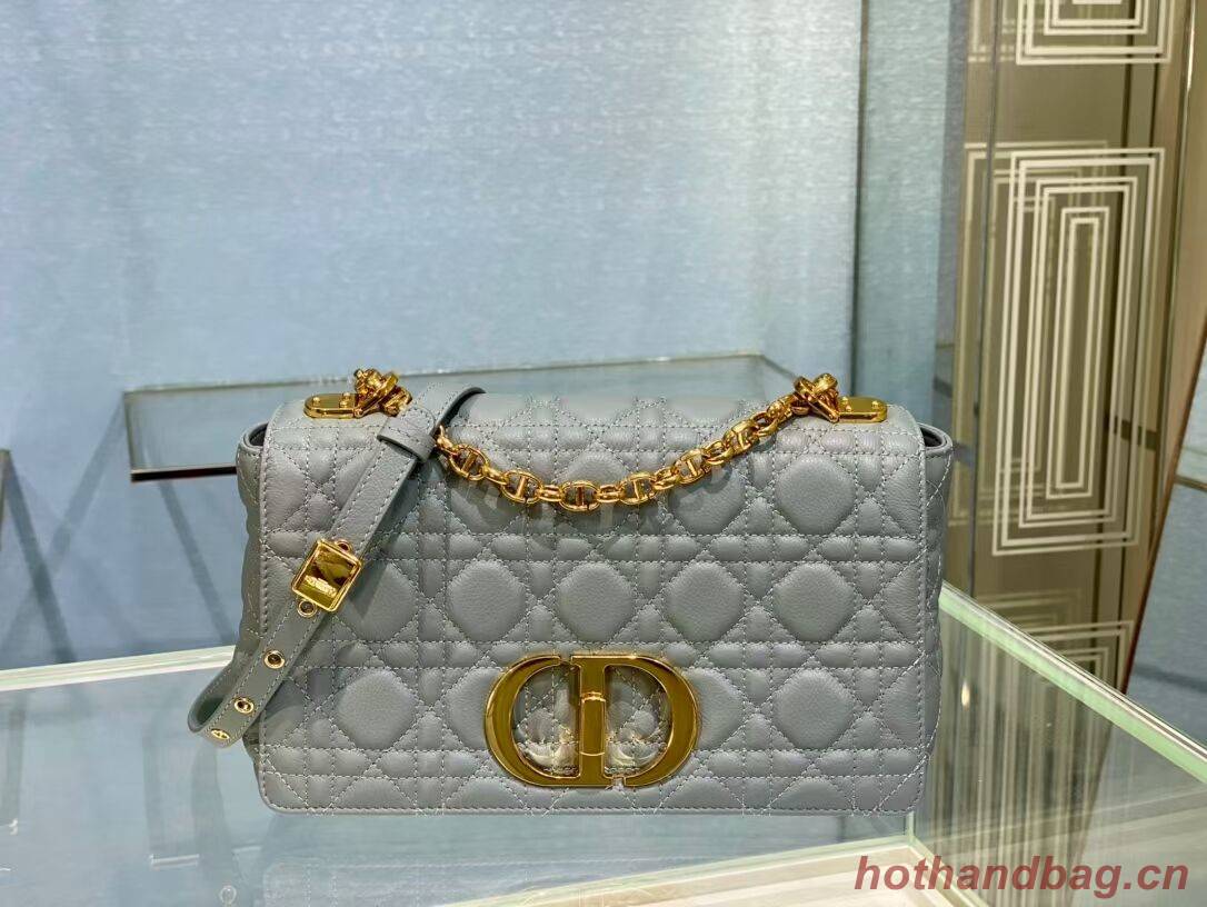 MEDIUM DIOR CARO BAG Soft Cannage Calfskin M9242 grey MEDIUM DIOR CARO BAG Soft Cannage Calfskin M9242 grey