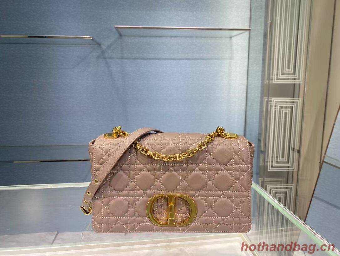 MEDIUM DIOR CARO BAG Soft Cannage Calfskin M9242 pink MEDIUM DIOR CARO BAG Soft Cannage Calfskin M9242 pink