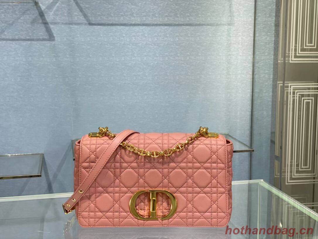 MEDIUM DIOR CARO BAG Soft Cannage Calfskin M9242 rose MEDIUM DIOR CARO BAG Soft Cannage Calfskin M9242 rose